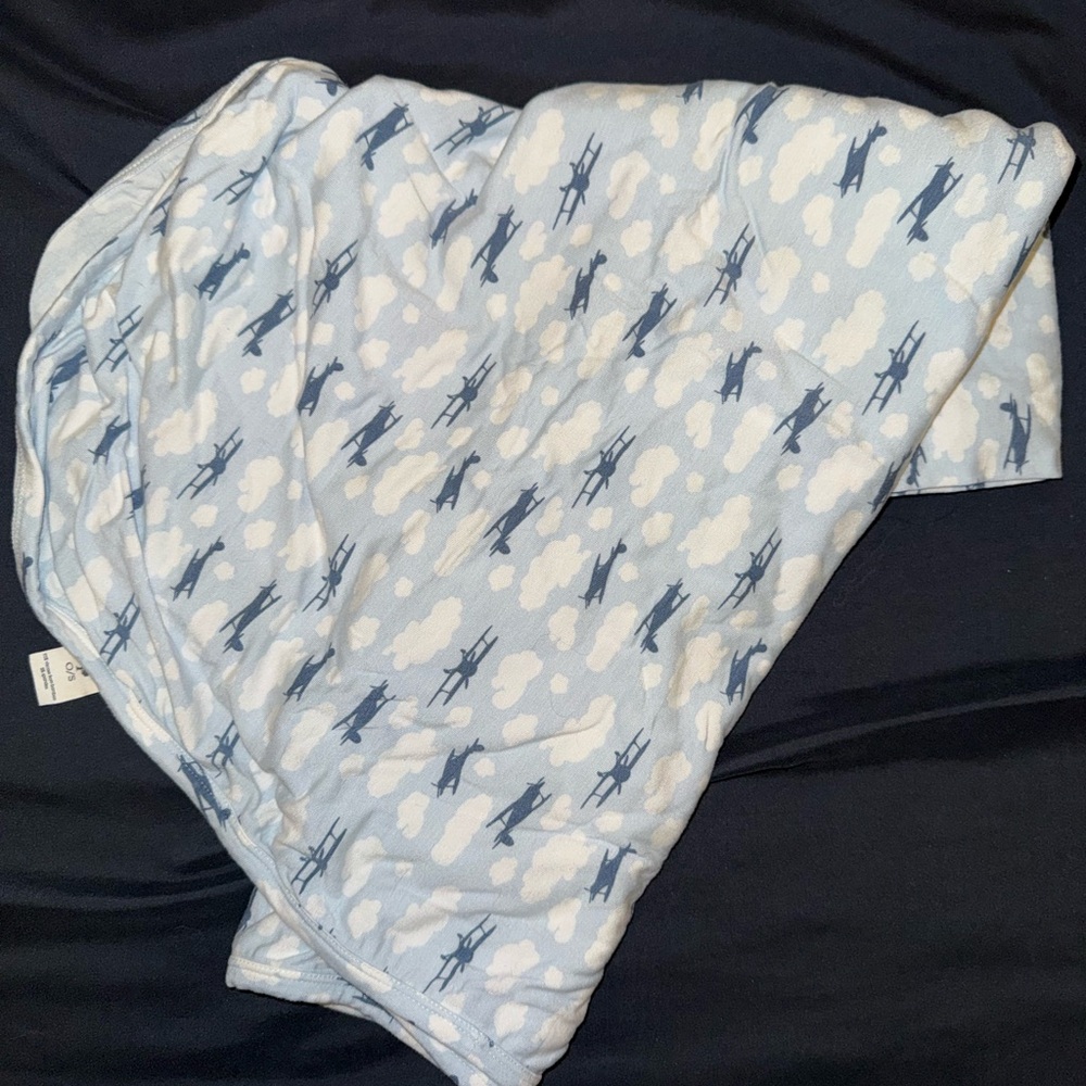 Kate Quinn Airplane Single Layer Bamboo Blanket